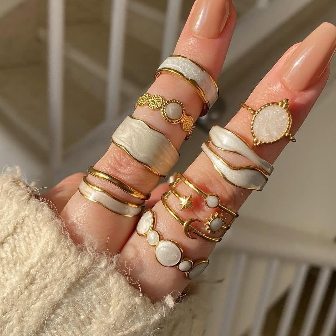 Wholesale Open Ring Stainless Steel Geometric Versatile Stainless Steel Ring